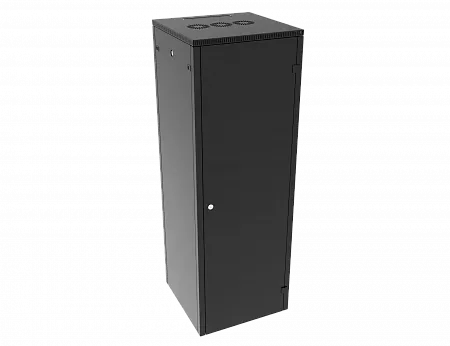 Шкаф телекоммуникационный напольный МИКсистем 19" серия ECO-L 42U 600*600 дверь металл черный