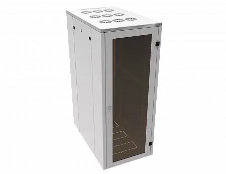 Шкаф телекоммуникационный напольный МИКсистем 19" серия ECO-L 42U 600*1000 дверь стекло серый