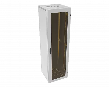 Шкаф телекоммуникационный напольный МИКсистем серия ECO+ 19" 42U 600*600 дверь стекло серый