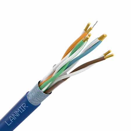 Кабель (витая пара) внутренний LANMIR-ECO F/UTP Cat5e PVC 4х2х0.48 синий